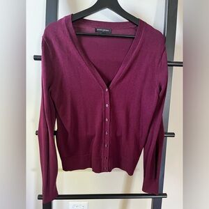 Banana Republic Women’s Burgundy Cardigan - Size S